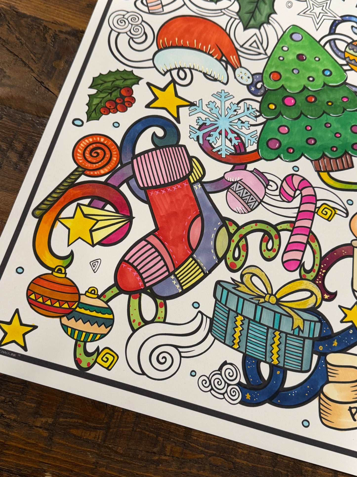 PERSONALIZED Christmas Coloring Poster | Christmas Coloring Fun