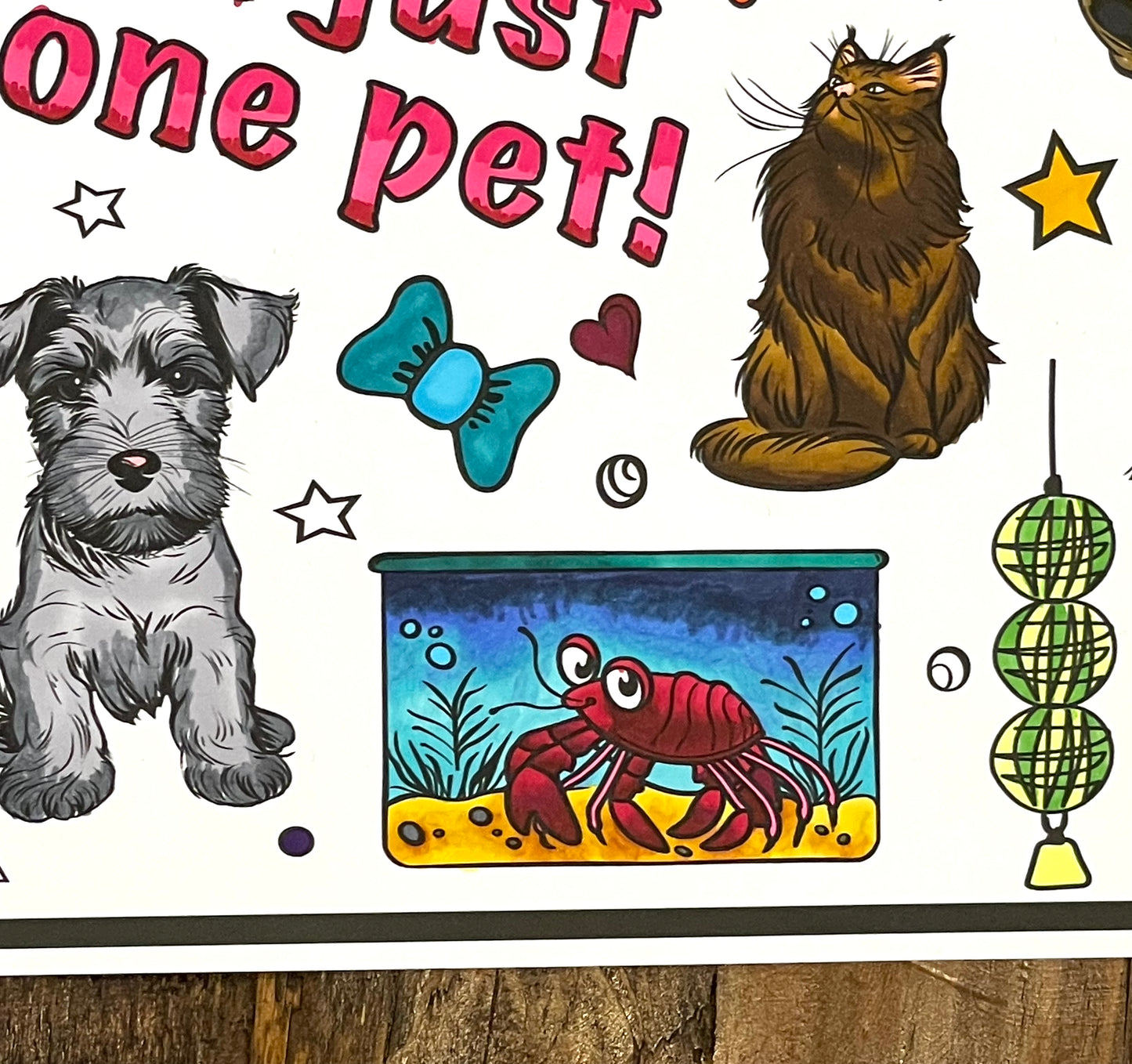 Personalized Giant Pet Coloring Poster | Team Group Coloring