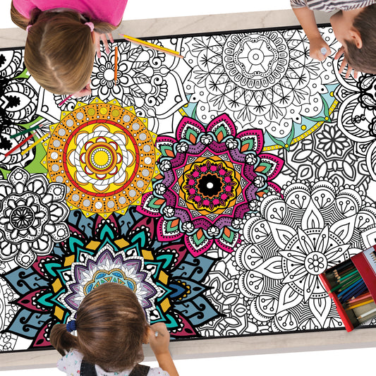 Classic Mandala Coloring Poster