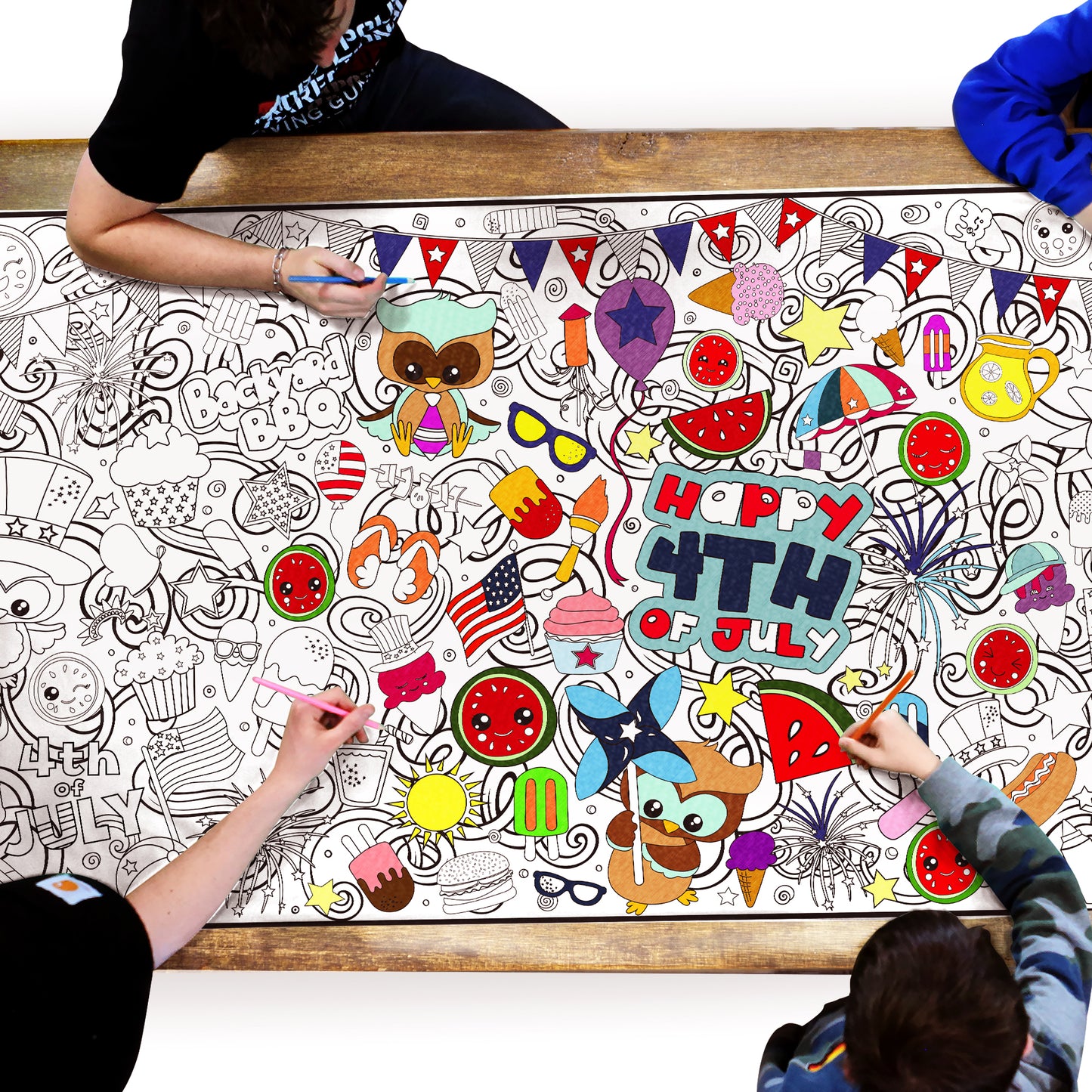 4th of July Holiday Coloring Posters