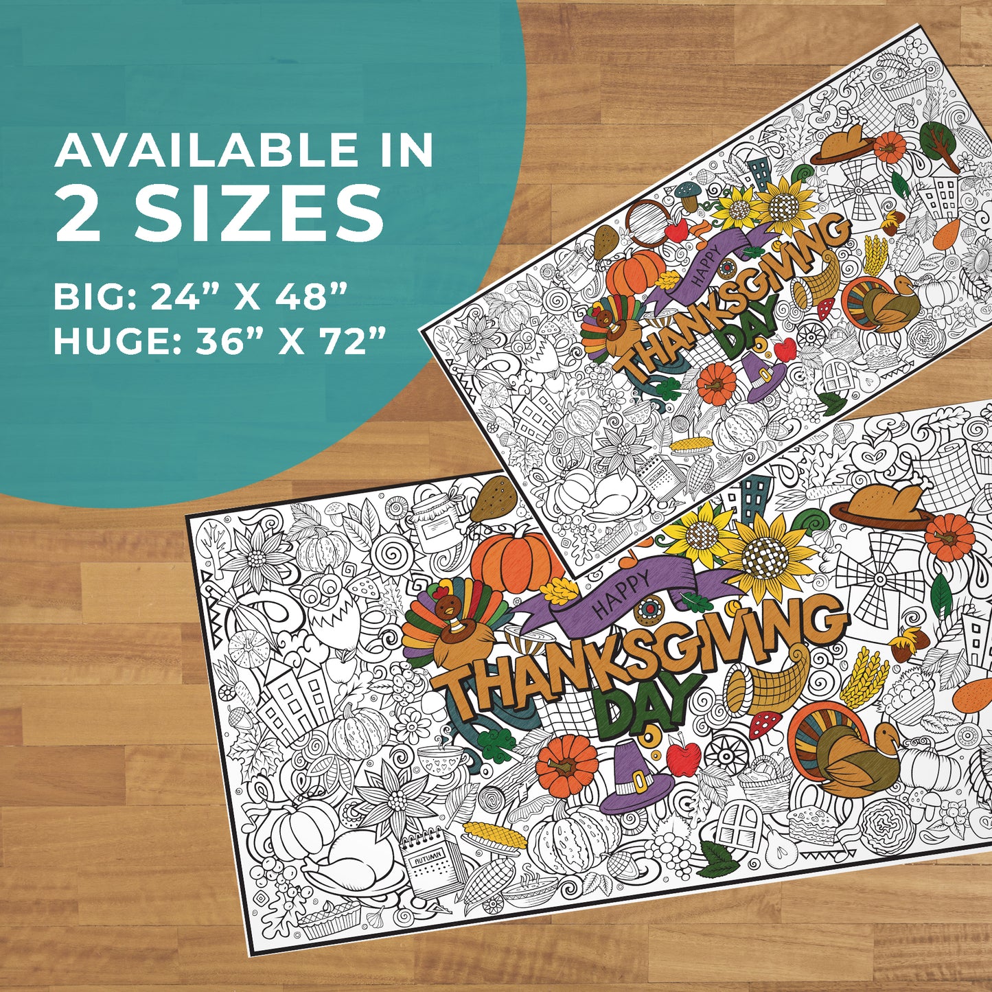 Thanksgiving Family Time Coloring Sheets