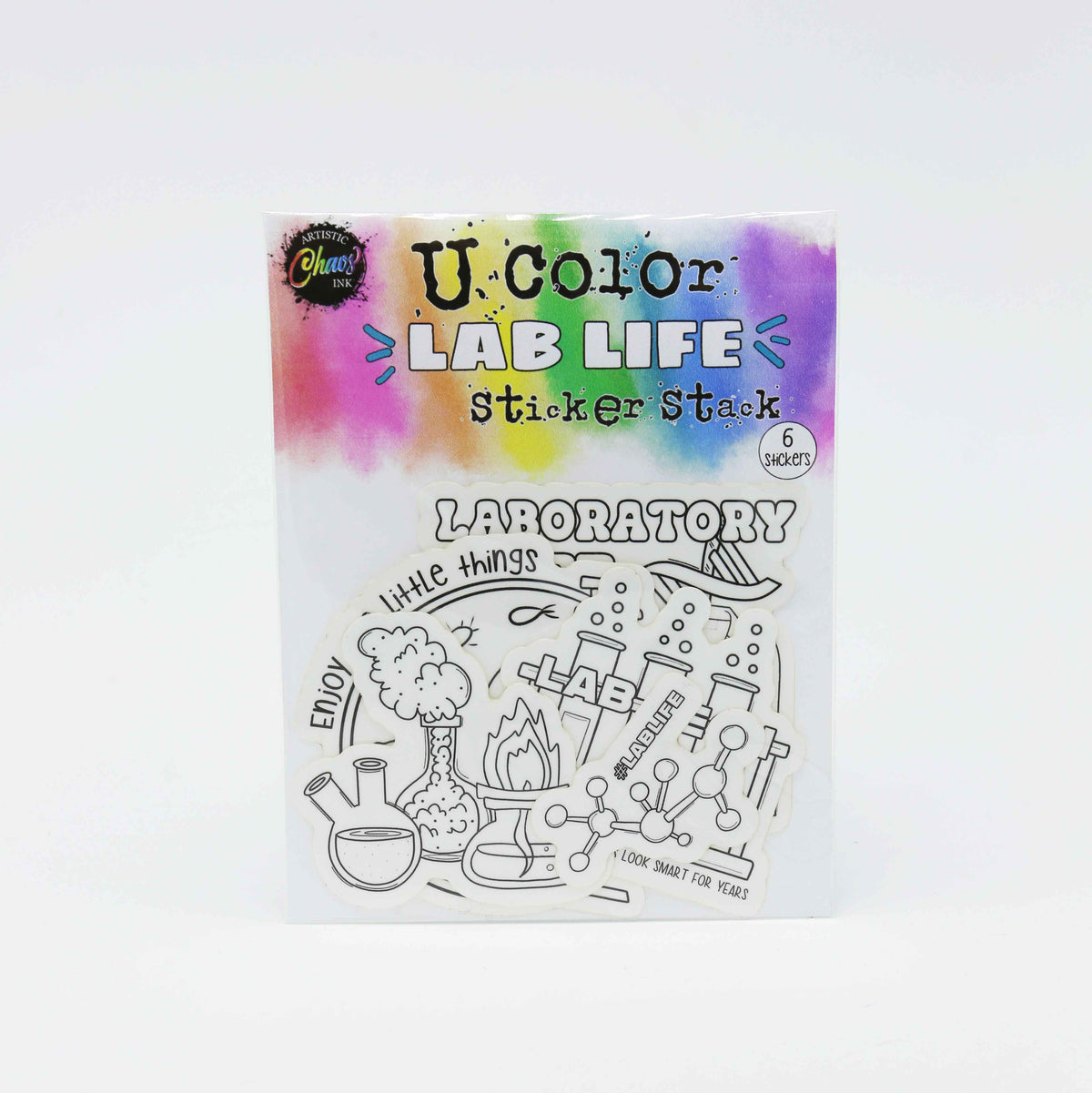 Lab Test Stickers Laboratory Stickers Pack - U Color Lab Week Stack - Artistic Chaos ...