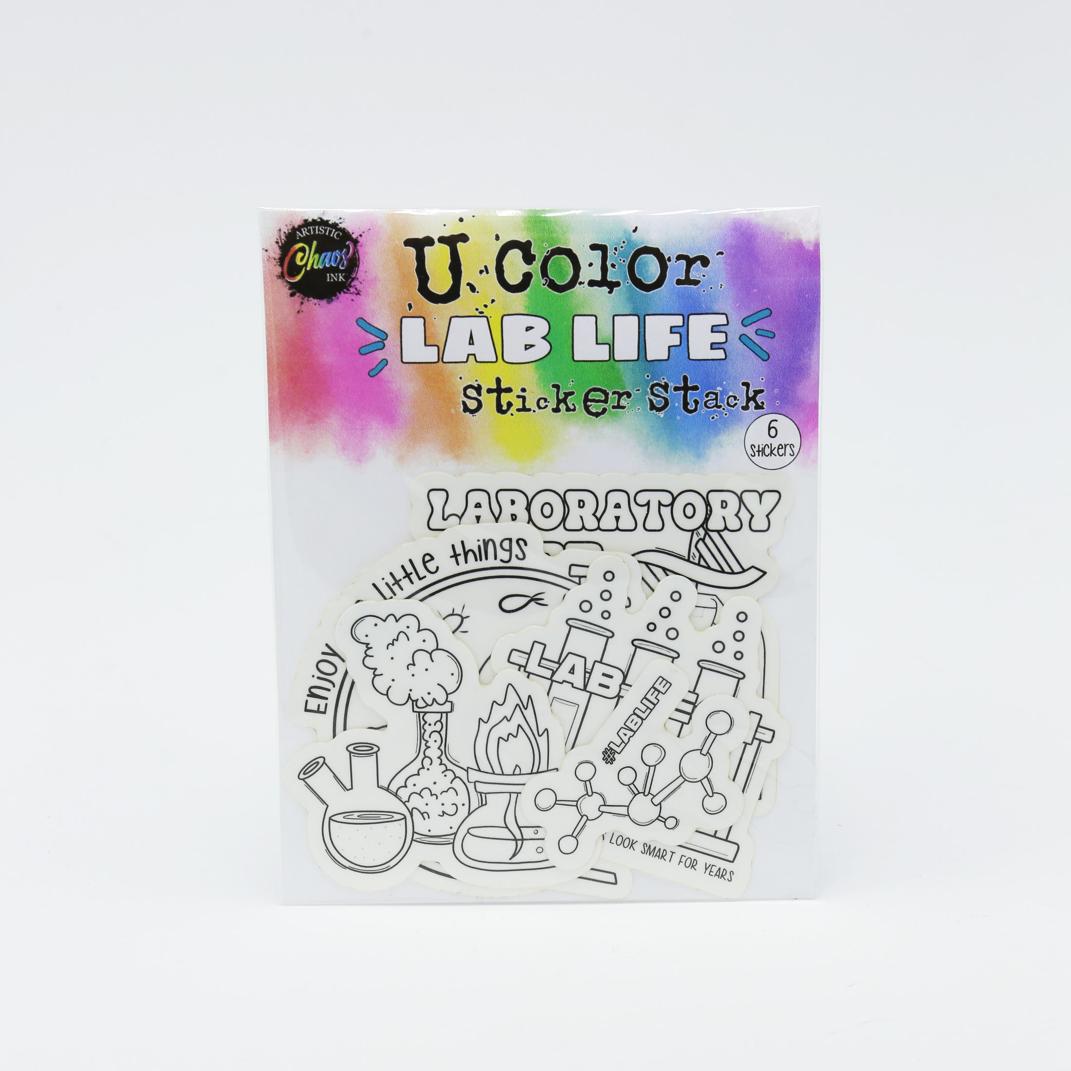 Laboratory Stickers Pack - U Color Lab Week Stack - Artistic Chaos ...