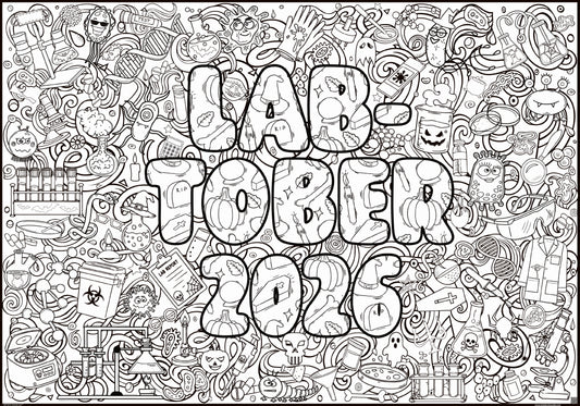 Labtober Giant Coloring Poster | 1/2 to Lab Week