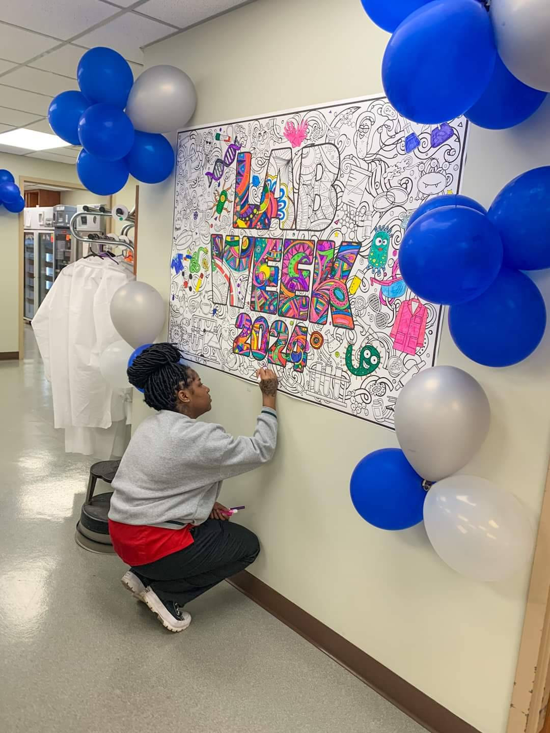 PERSONALIZED  Premium Lab Week Coloring Poster