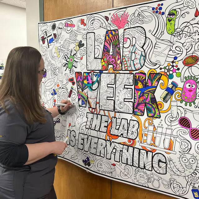 PERSONALIZED  Premium Lab Week Coloring Poster