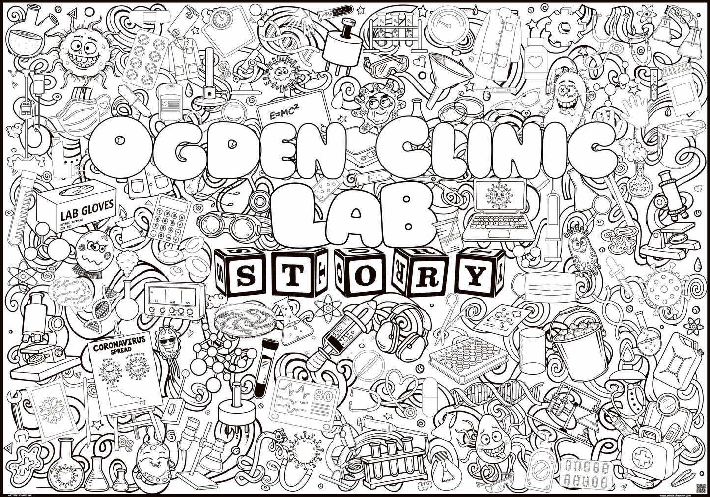 PERSONALIZED Lab Story 2026 Lab Week Giant Coloring Poster
