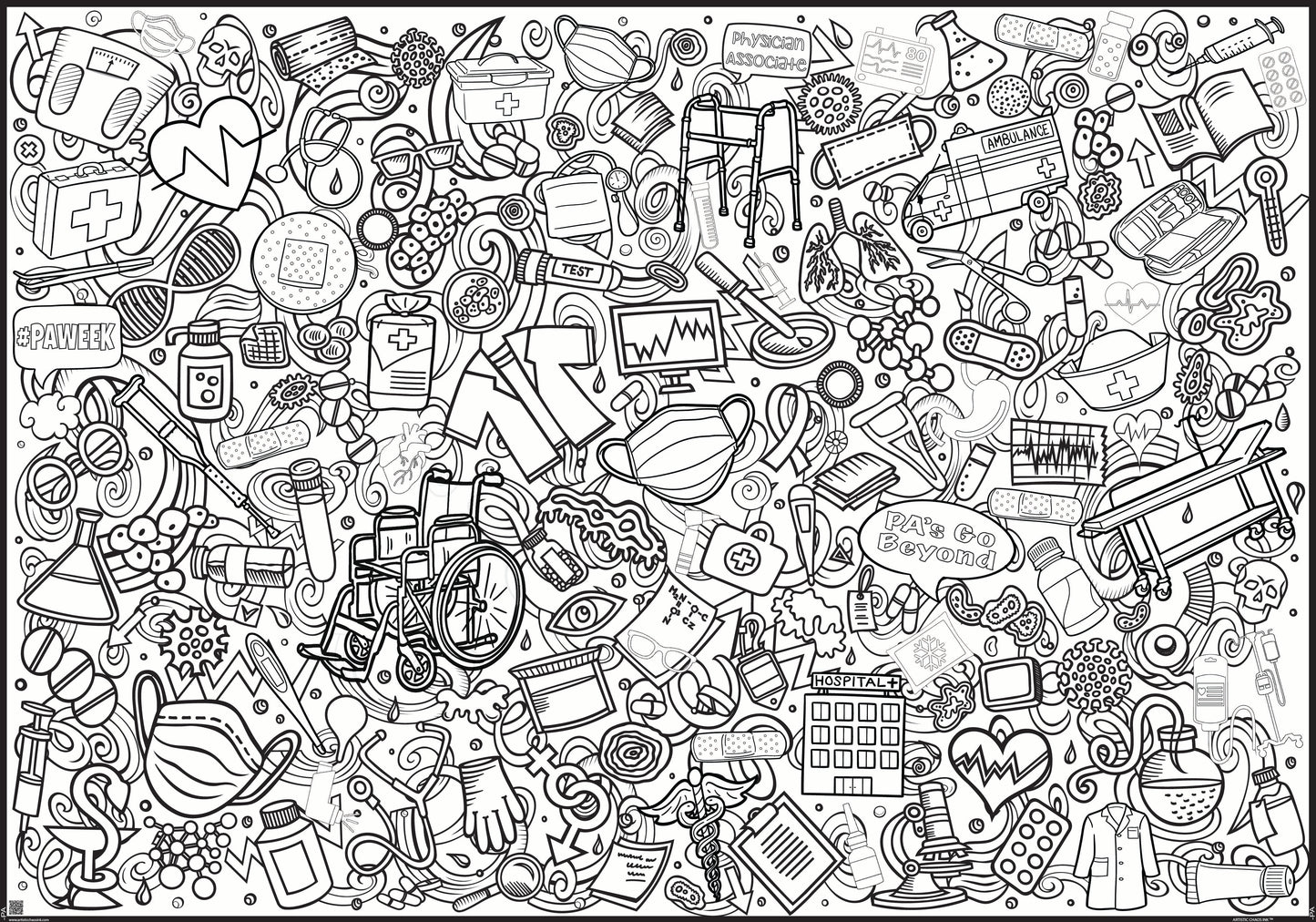 Giant PA Week Coloring Poster for Groups | #PA WEEK