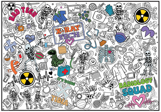 PERSONALIZED RAD Week Coloring Poster |Radiology Week Celebration