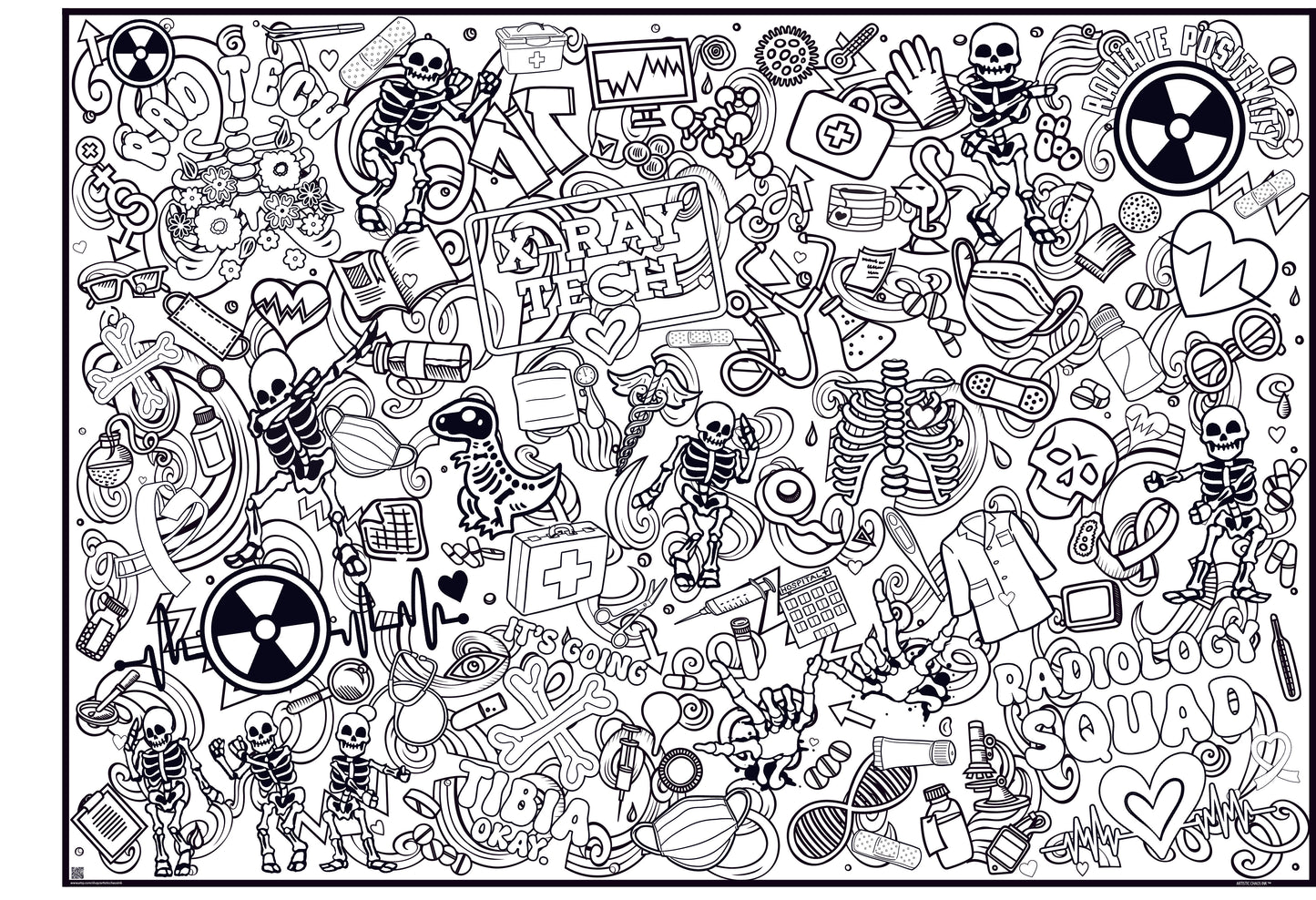 Radiology Coloring Poster - Rad Tech Week