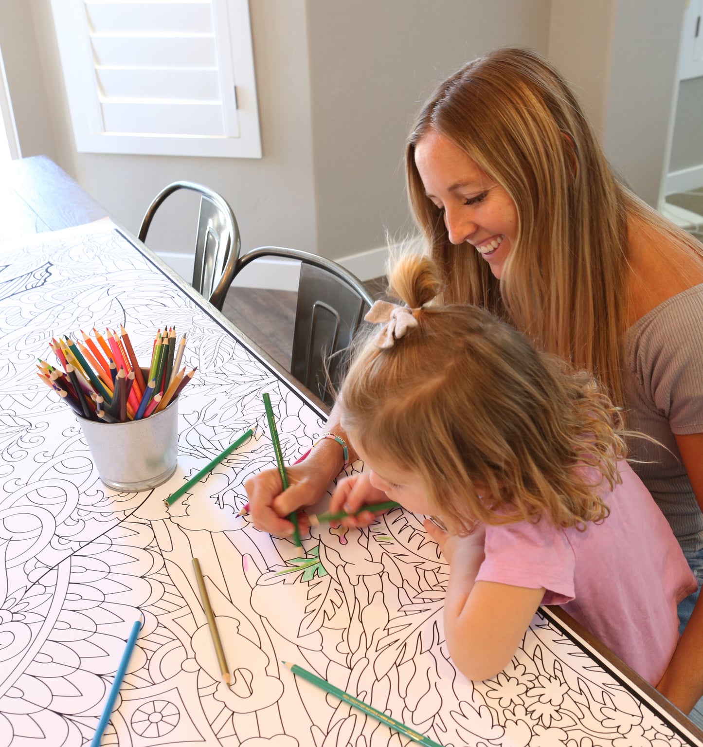 Bear and Berries Coloring Poster printed on Premium Paper