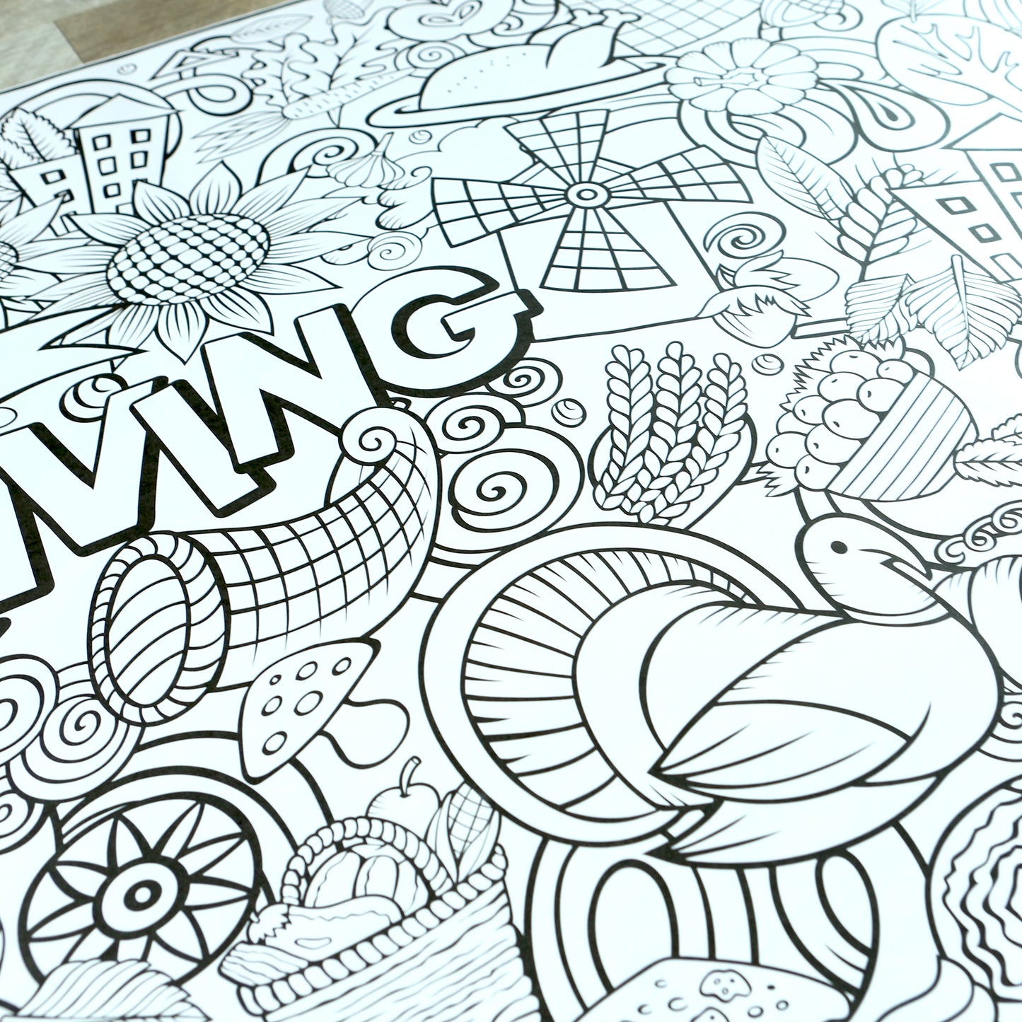 Thanksgiving Family Time Coloring Sheets