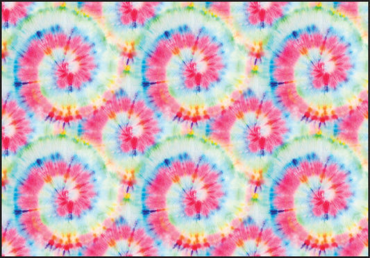 Reverse Coloring Poster - Tie Dye - Premium Paper