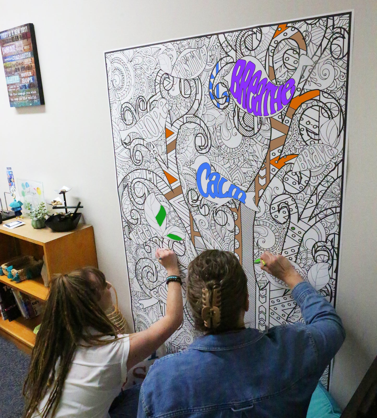 PERSONALIZED Mental Health Awareness Coloring Poster | Group Fun