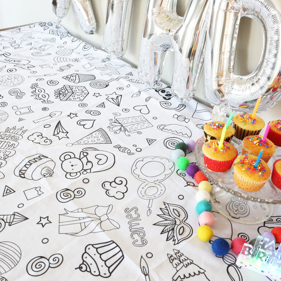 Reusable Fabric Coloring Tablecloths - Artistic Chaos – Artistic Chaos Ink