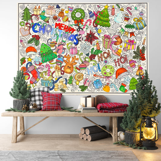 PERSONALIZED Christmas Coloring Poster | Christmas Coloring Fun