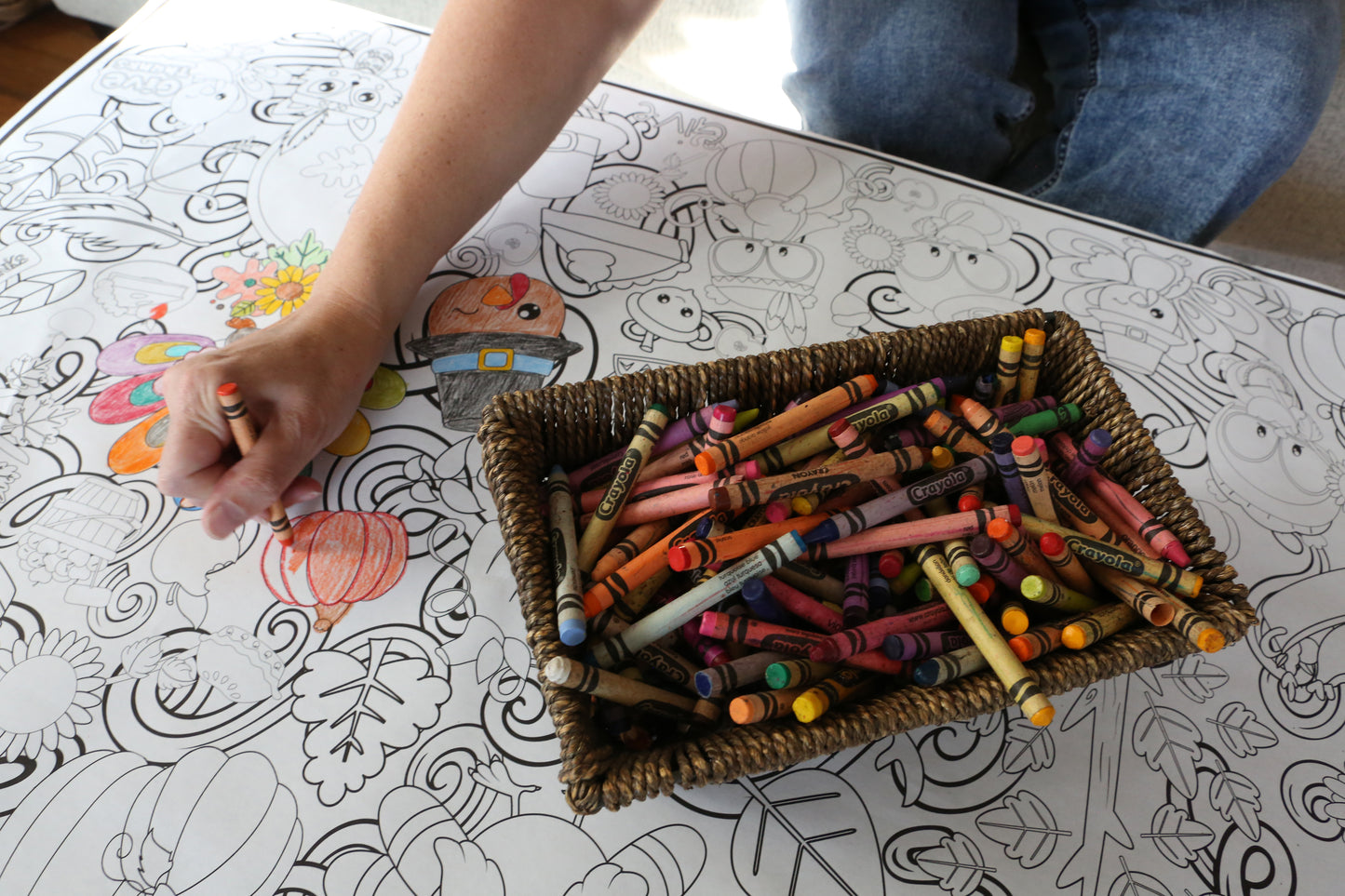 Thanksgiving Thankful CrittersEveryday Event Poster and Banner | Large Coloring & Activity Poster for Celebrations, Kids, and Parties