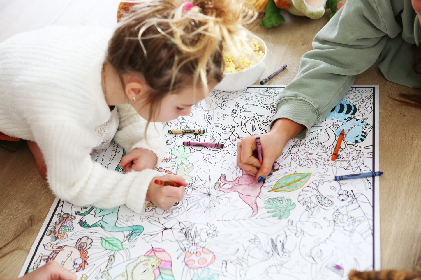 Dinosaur Coloring Poster - Classic Paper