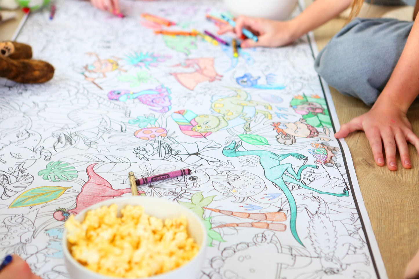 Dinosaur Coloring Poster - Classic Paper