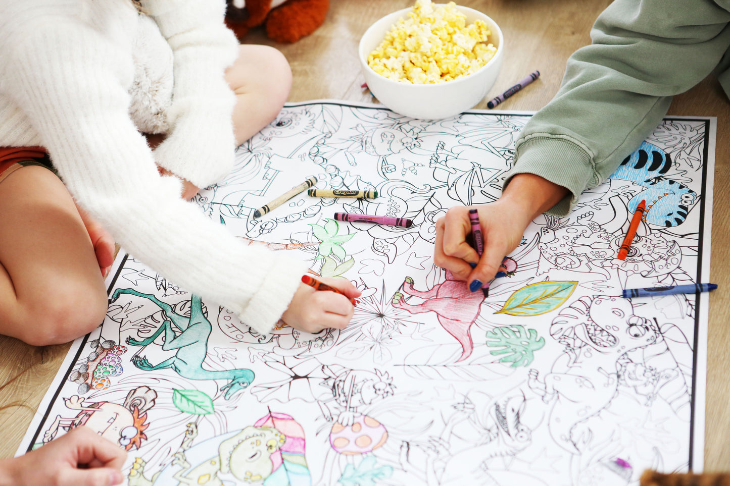 Dinosaur Coloring Poster - Classic Paper