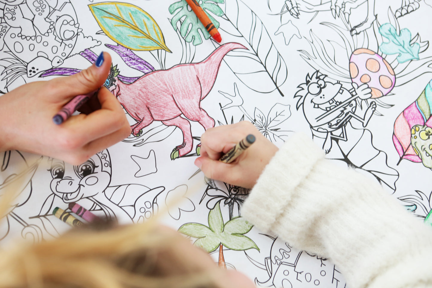 Dinosaur Coloring Poster - Classic Paper