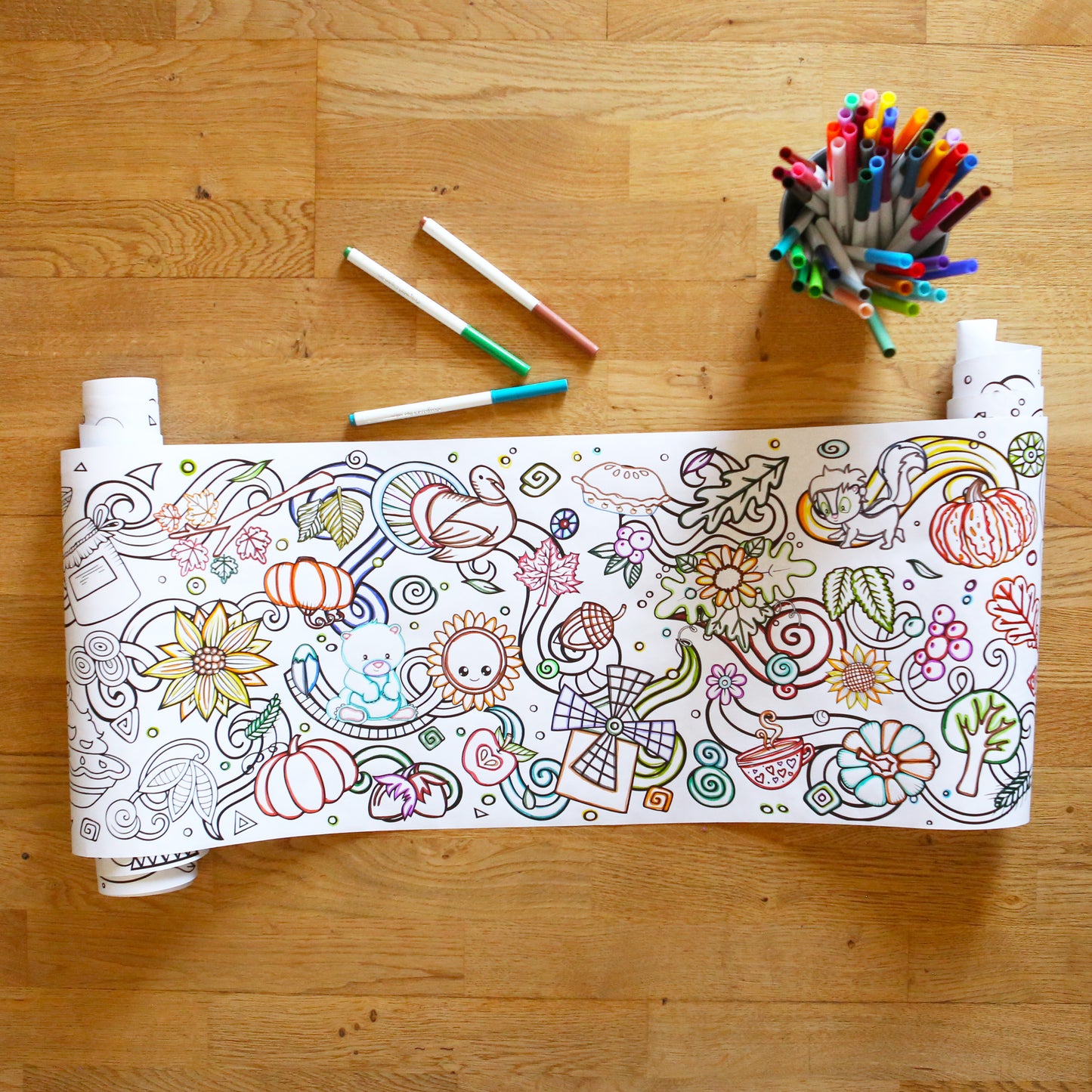Fall Coloring Roll