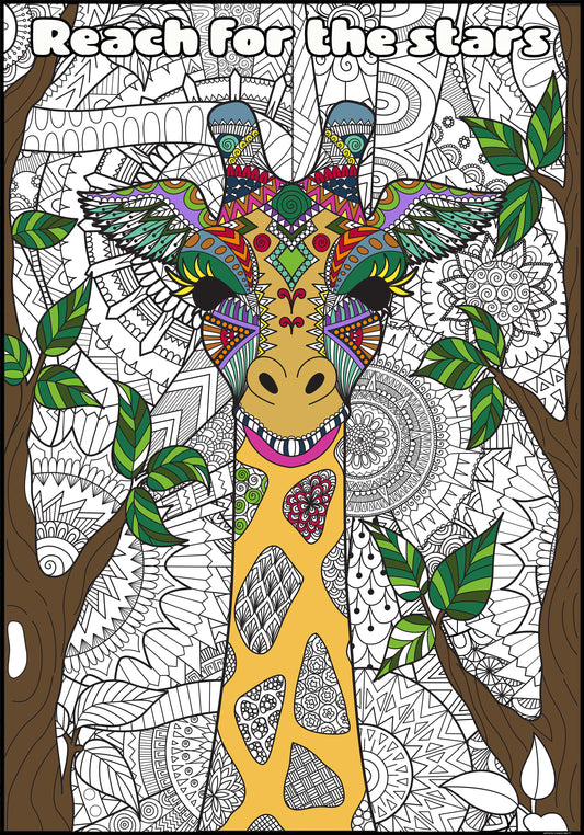 PERSONALIZED Premium ANIMAL Coloring Poster - choose your favorite animal
