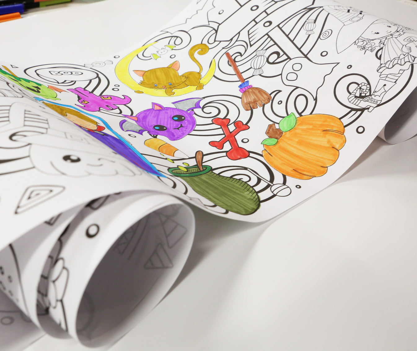 Halloween Coloring Roll – Artistic Chaos Ink