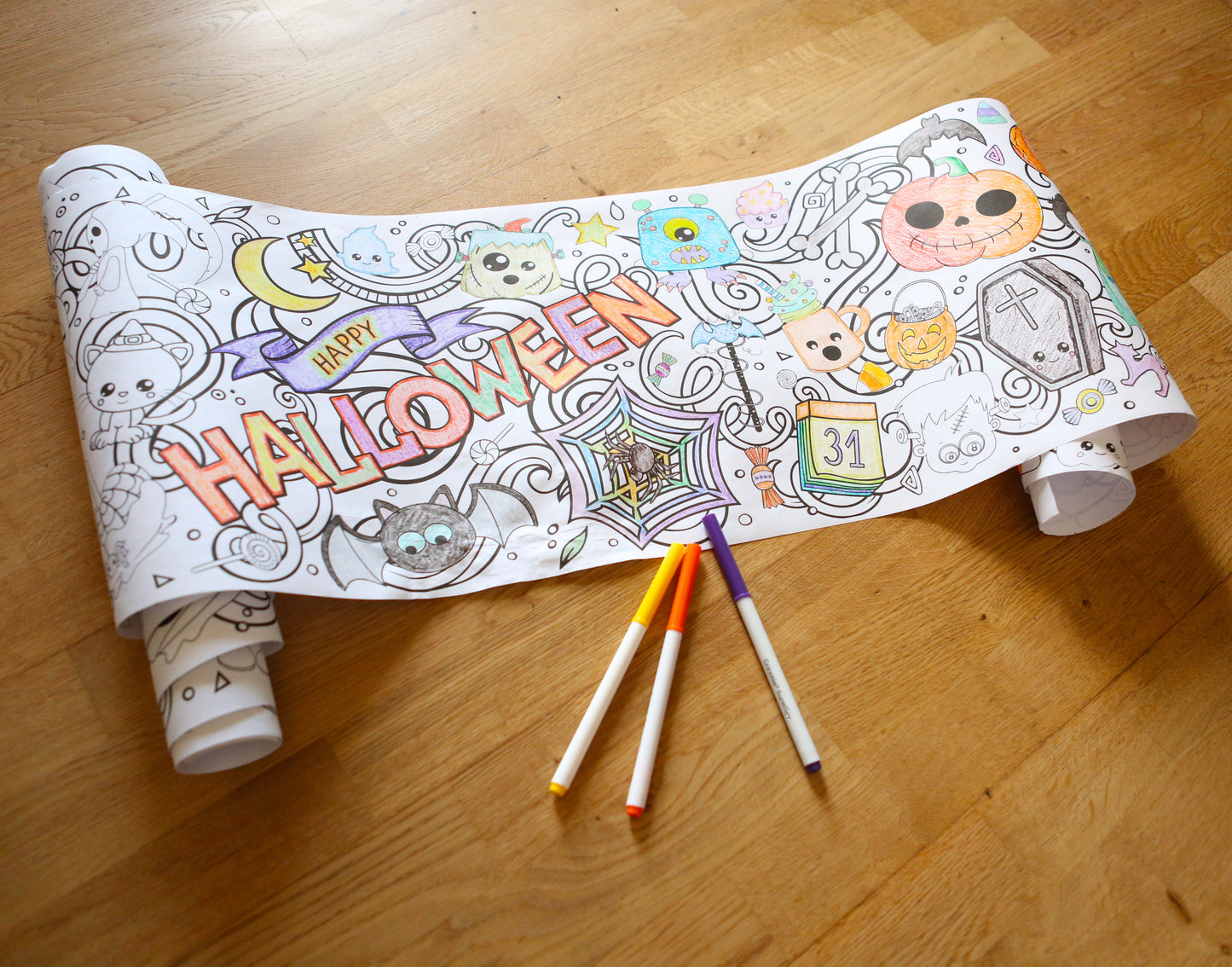 Halloween Coloring Roll