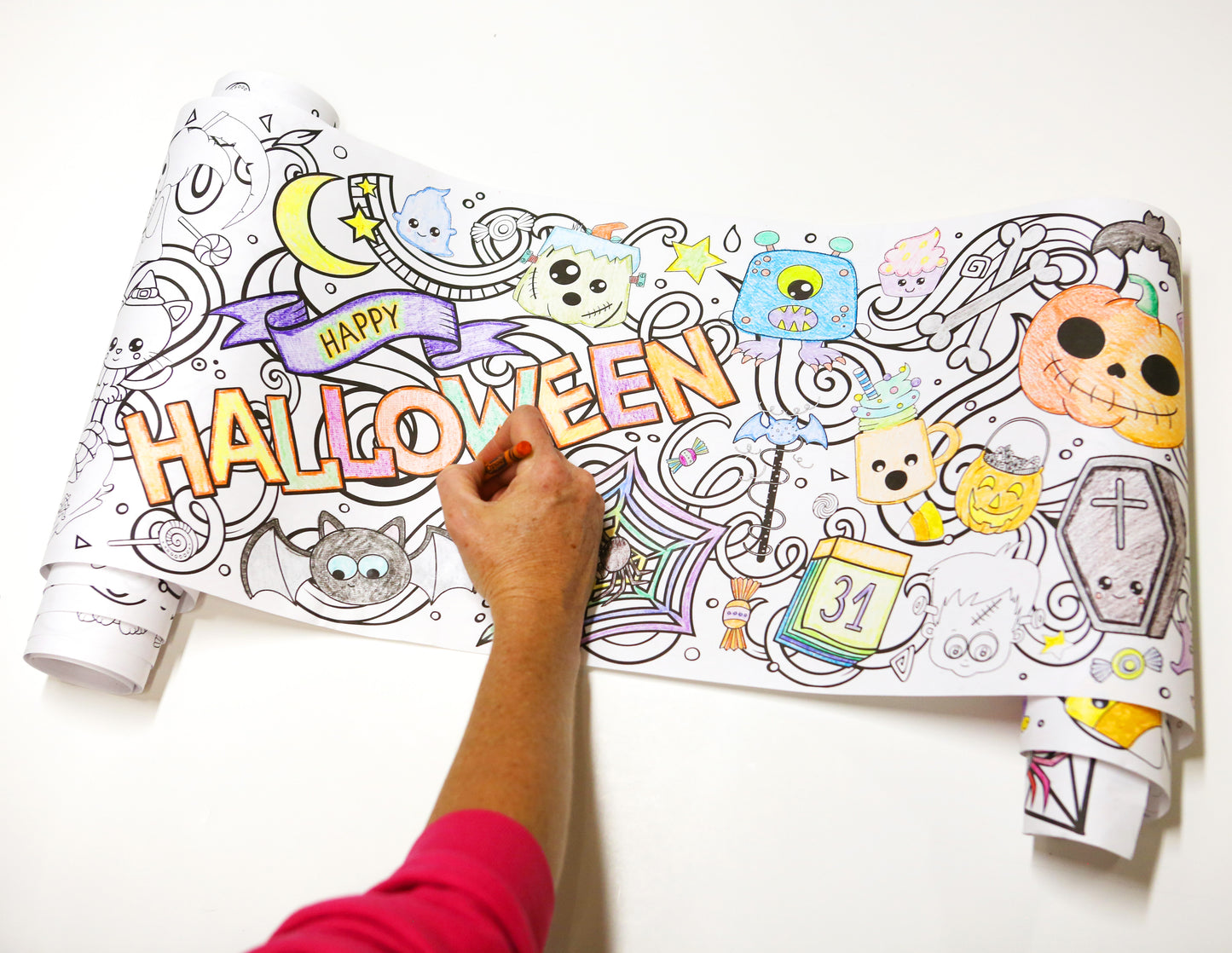 Halloween Coloring Roll