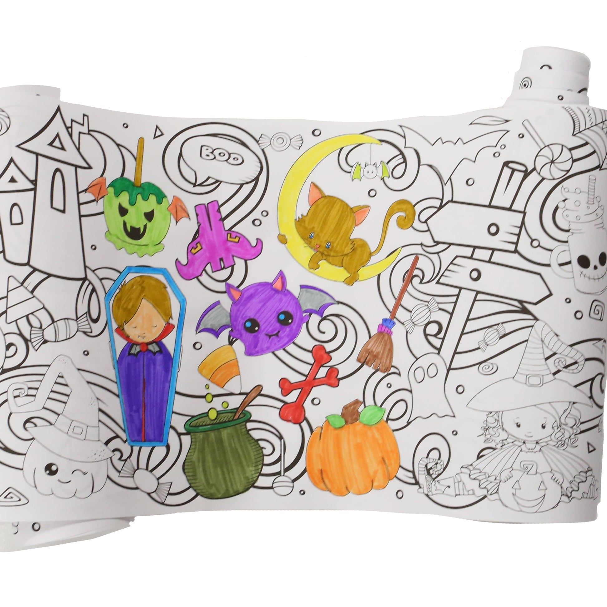 Halloween Coloring Roll – Artistic Chaos Ink