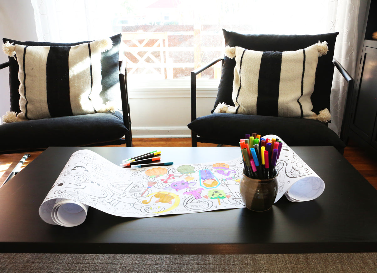 Halloween Coloring Roll – Artistic Chaos Ink