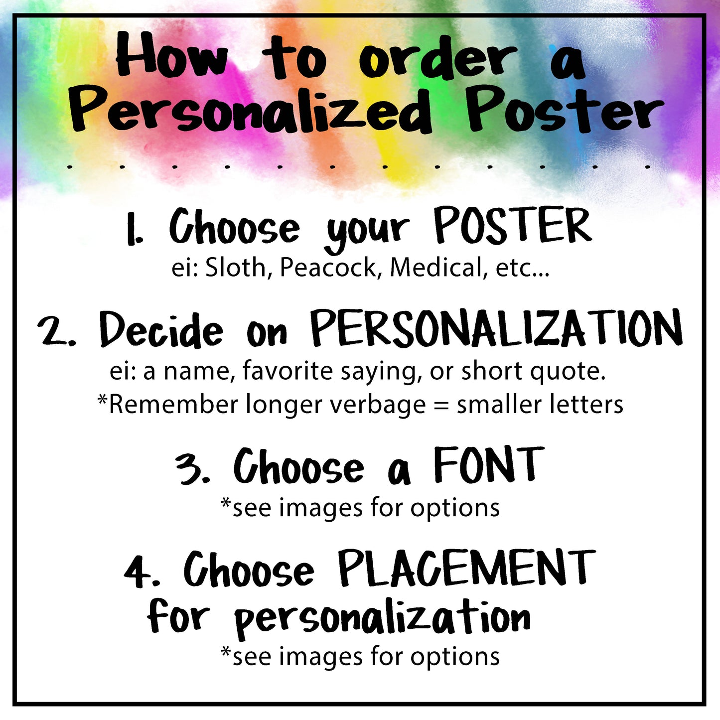 PERSONALIZED  Premium Sloth Coloring Poster