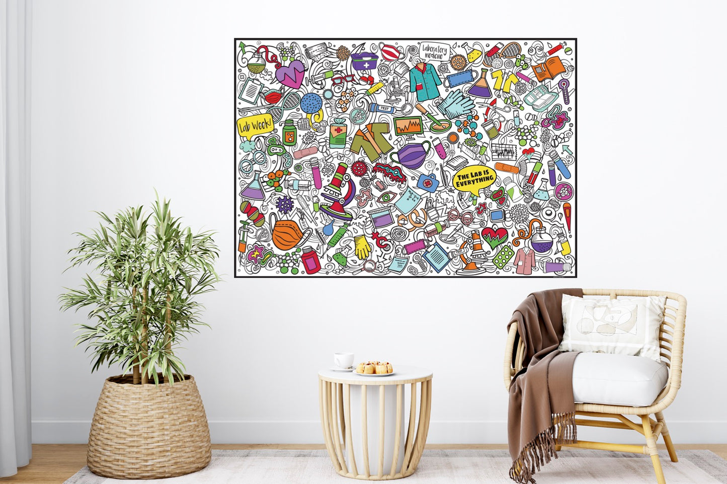 Premium Giant Lab Week Coloring Poster
