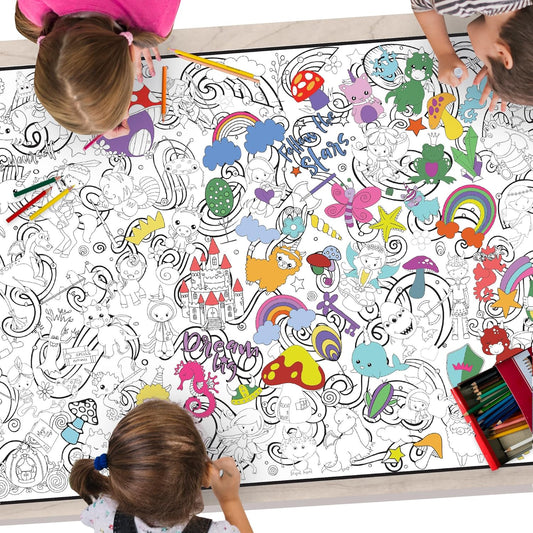 Classic Magical Creatures Coloring Poster