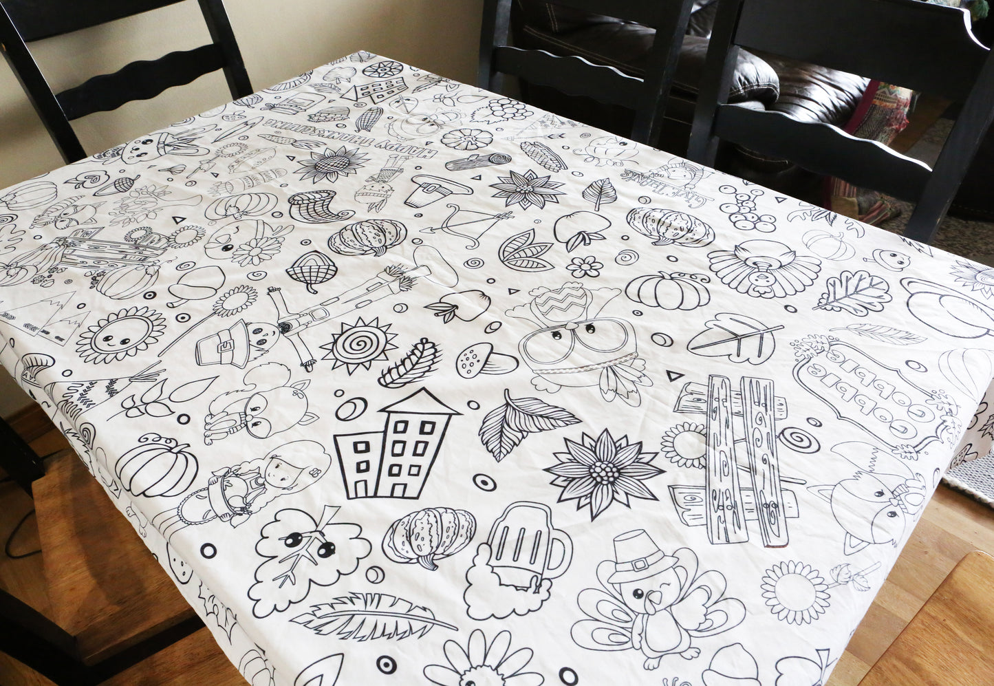 Thanksgiving Coloring Tablecloth